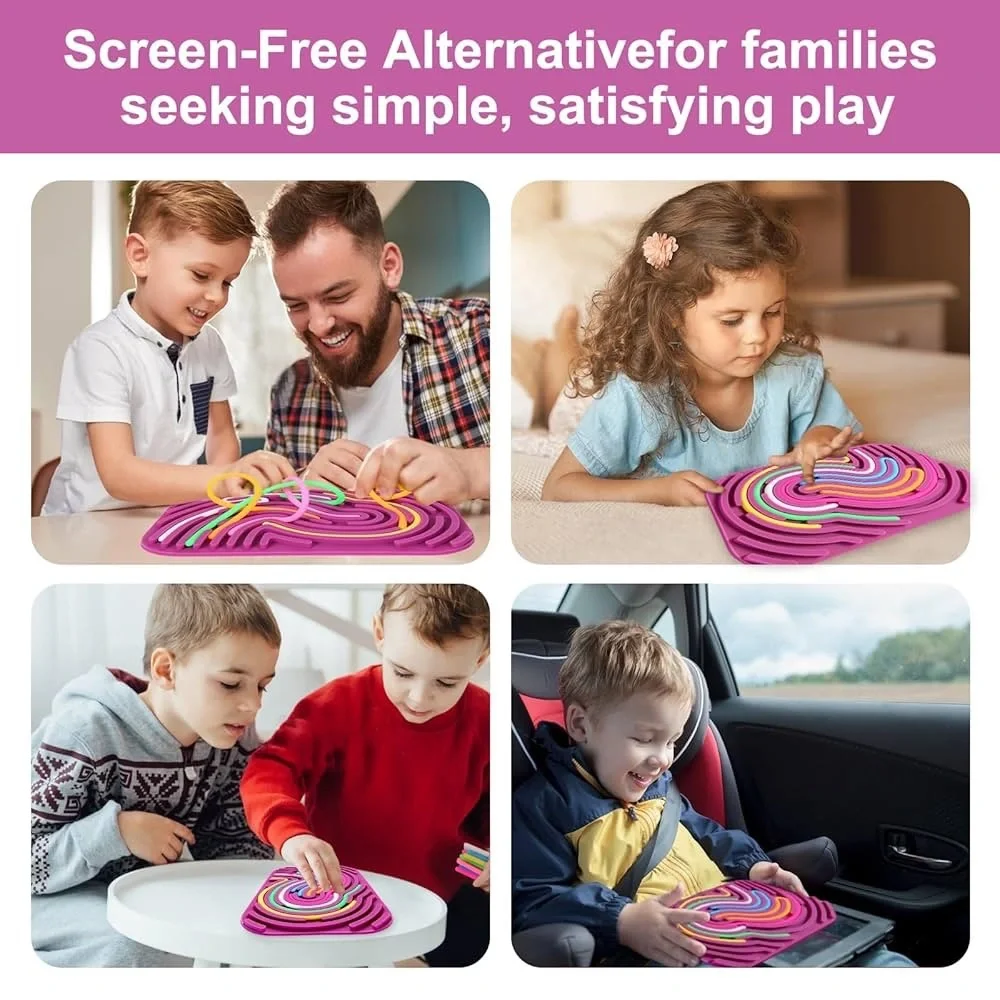 Colorful Sensory Activity Board Toy 4 Kids Stress Anxiety Autistic ADHD.3+ NWT
